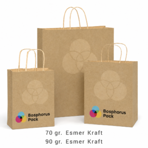 Burgu Saplı Kağıt Poşet / Çanta