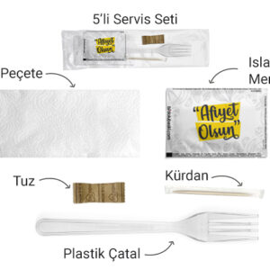 Plastik Yemek Servis Seti